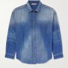 Setar Oversized Paint-Splattered Denim Shirt Setar Oversized Paint-Splattered Denim Shirt