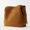 Musubi Suede Shoulder Bag - BK Musubi Suede Shoulder Bag - BK