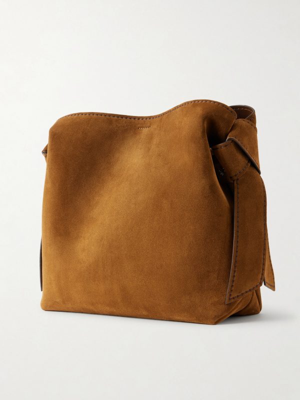 Musubi Suede Shoulder Bag - BK Musubi Suede Shoulder Bag - BK
