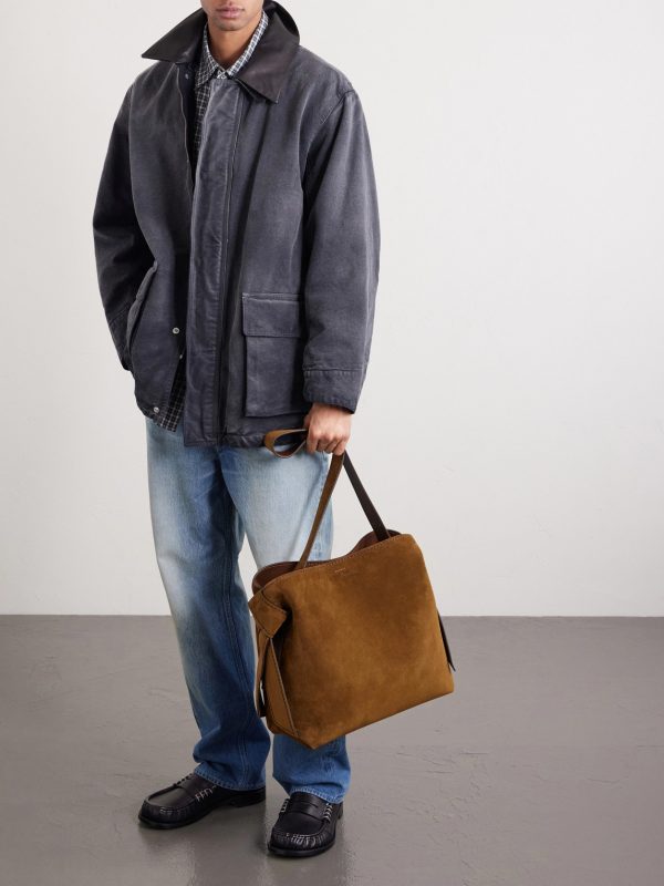 Musubi Suede Shoulder Bag - OU Musubi Suede Shoulder Bag - OU
