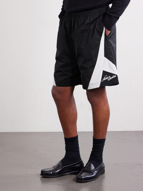 Rofit Logo-Embroidered Shell Shorts - FR Rofit Logo-Embroidered Shell Shorts - FR