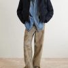 Paint-Splattered Distressed Denim Shirt - OU Paint-Splattered Distressed Denim Shirt - OU