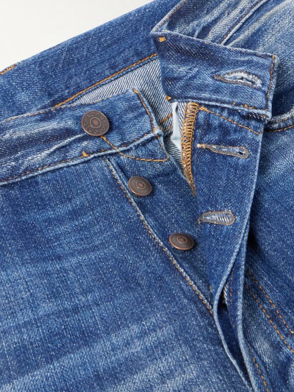 Straight-Leg Distressed Jeans - CU Straight-Leg Distressed Jeans - CU