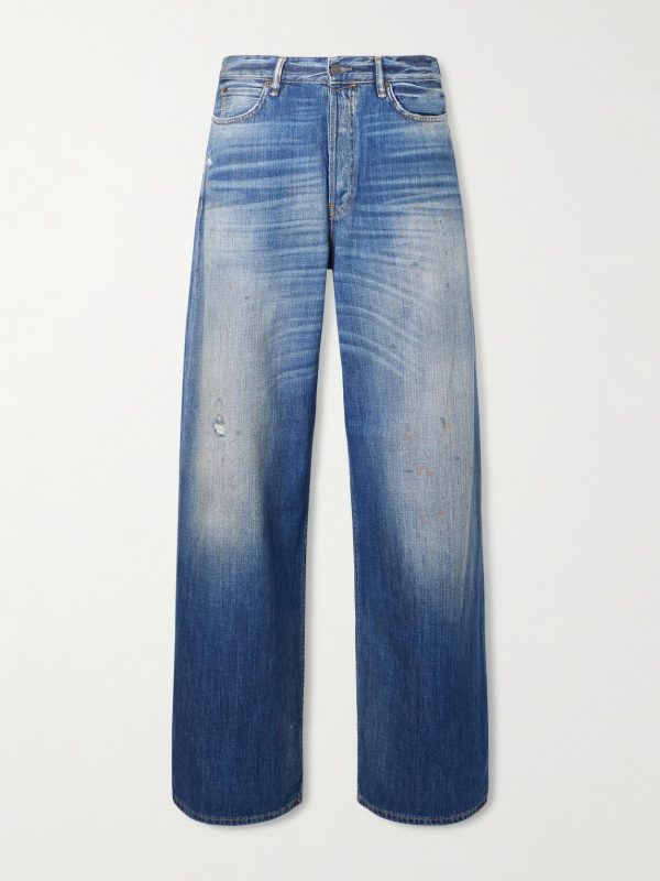 Straight-Leg Distressed Jeans Straight-Leg Distressed Jeans