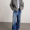 Straight-Leg Distressed Jeans - OU Straight-Leg Distressed Jeans - OU