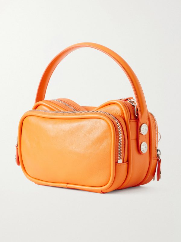 Camero Embellished Textured-Leather Messenger Bag - BK Camero Embellished Textured-Leather Messenger Bag - BK