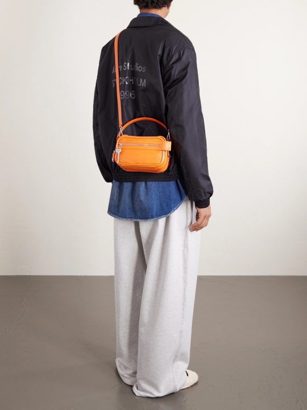 Camero Embellished Textured-Leather Messenger Bag - E2 Camero Embellished Textured-Leather Messenger Bag - E2