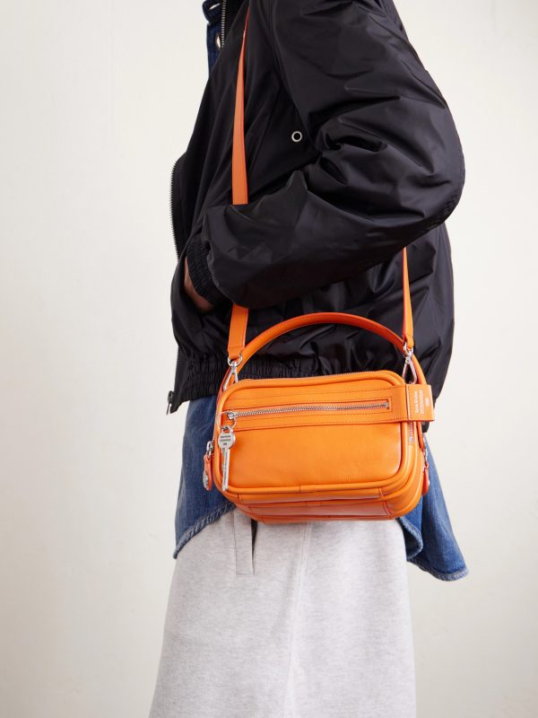 Camero Embellished Textured-Leather Messenger Bag - FR Camero Embellished Textured-Leather Messenger Bag - FR