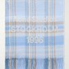 1996 Fringed Checked Wool-Blend Scarf