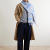 1996 Fringed Checked Wool-Blend Scarf - OU