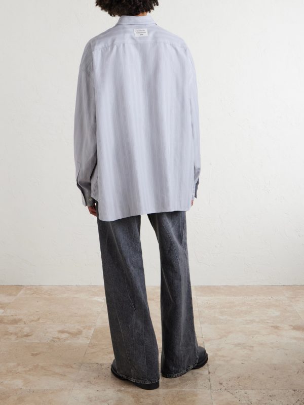Striped Lyocell Shirt - BK Striped Lyocell Shirt - BK