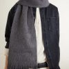 Vinnie Fringed Logo-Embroidered Alpaca and Wool-Blend Scarf - FR