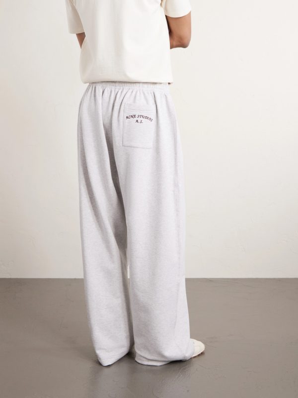 Prowser Oversized Wide-Leg Cotton-Blend Jersey Sweatpants - BK