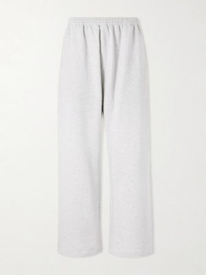 Prowser Oversized Wide-Leg Cotton-Blend Jersey Sweatpants