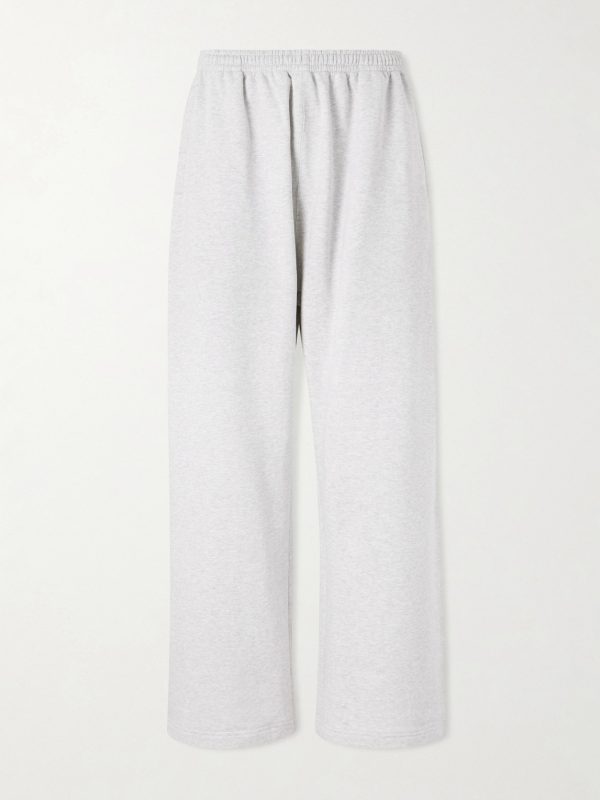 Prowser Oversized Wide-Leg Cotton-Blend Jersey Sweatpants