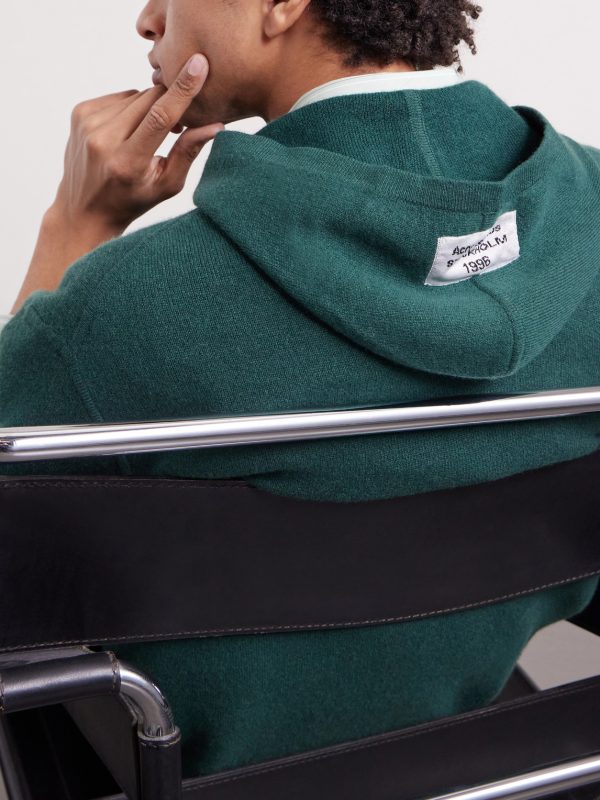 Logo-Appliquéd Cashmere-Blend Hoodie - CU