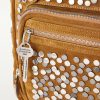 Camero Camera Embellished Suede Shoulder Bag - CU