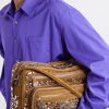 Camero Camera Embellished Suede Shoulder Bag - E2