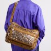 Camero Camera Embellished Suede Shoulder Bag - FR