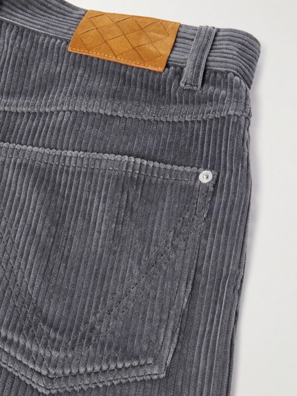 Wide-Leg Cotton-Corduroy Trousers - E1 Wide-Leg Cotton-Corduroy Trousers - E1