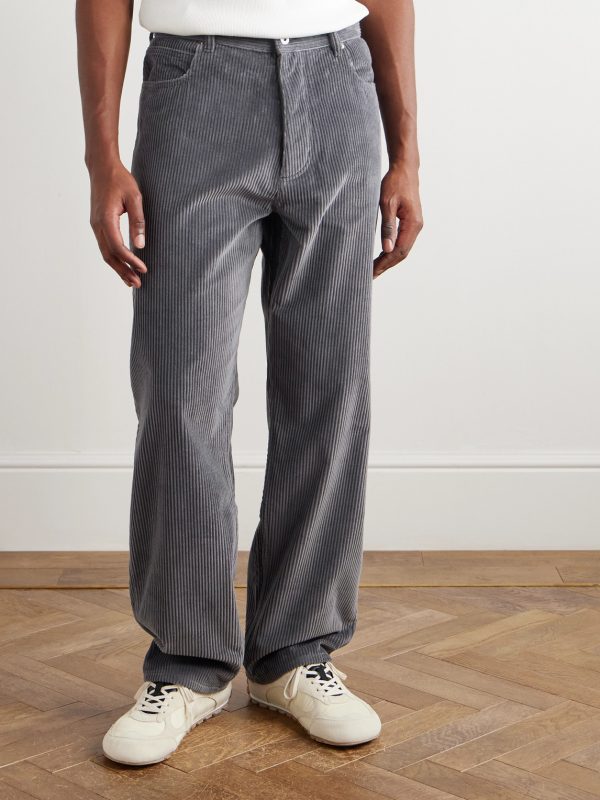 Wide-Leg Cotton-Corduroy Trousers - FR Wide-Leg Cotton-Corduroy Trousers - FR