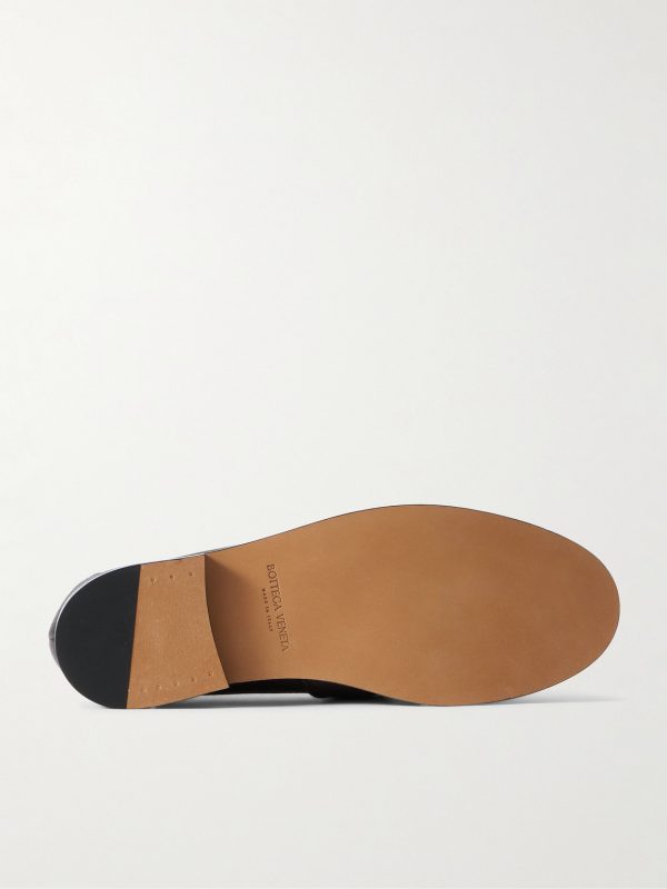 Astaire Knot-Detailed Full-Grain Leather Loafers - E1