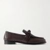 Astaire Knot-Detailed Full-Grain Leather Loafers