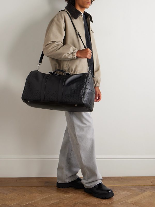 Intrecciato Leather Weekend Bag - E2 Intrecciato Leather Weekend Bag - E2