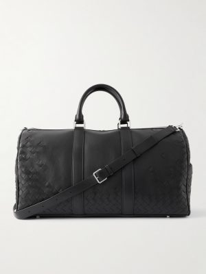Intrecciato Leather Weekend Bag