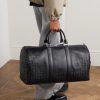 Intrecciato Leather Weekend Bag - OU Intrecciato Leather Weekend Bag - OU