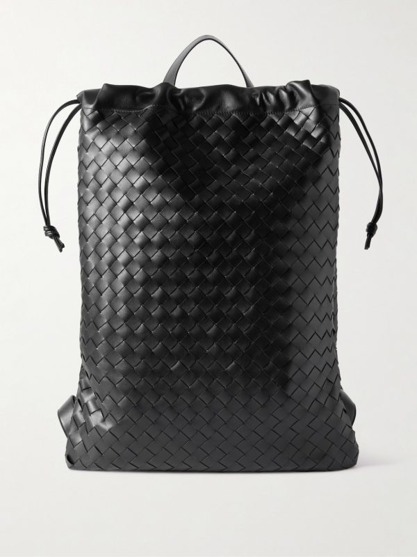 Trail Intrecciato Leather Drawstring Backpack Trail Intrecciato Leather Drawstring Backpack