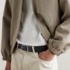 3.5cm Reversible Intrecciato Leather Belt - FR