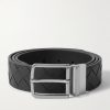 3.5cm Reversible Intrecciato Leather Belt