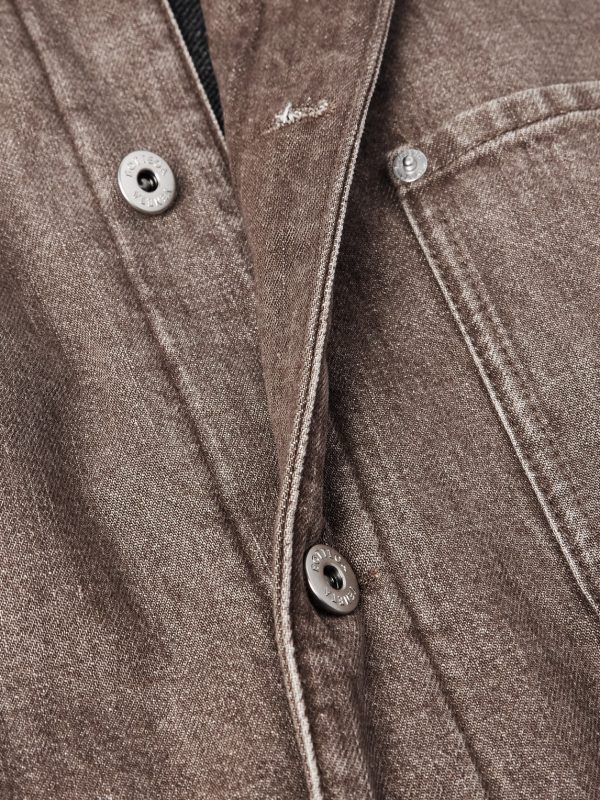 Logo-Appliquéd Suede-Trimmed Denim Jacket - CU