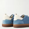 Ginnasio 001 Leather-Trimmed Suede Sneakers - CU