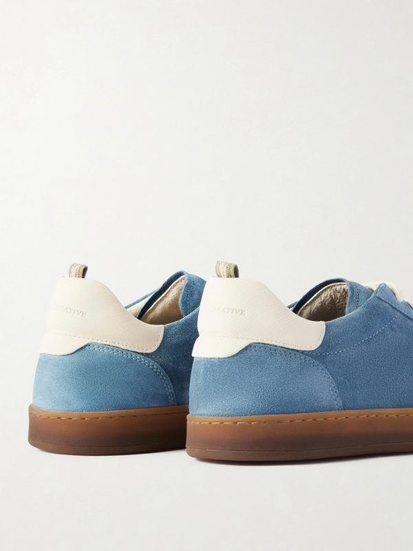 Ginnasio 001 Leather-Trimmed Suede Sneakers - CU