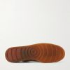 Hazel 001 Leather-Trimmed Suede Sneakers - E1