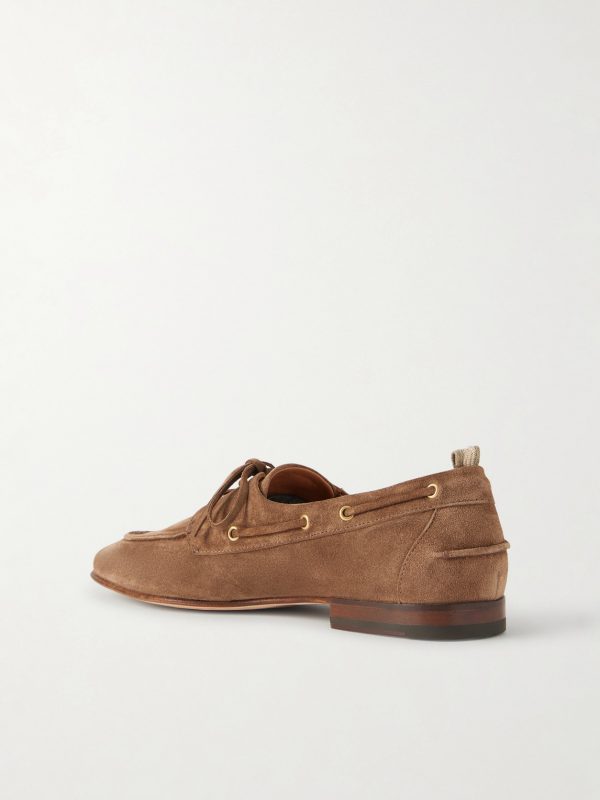 Twist 001 Suede Boat Shoes - BK