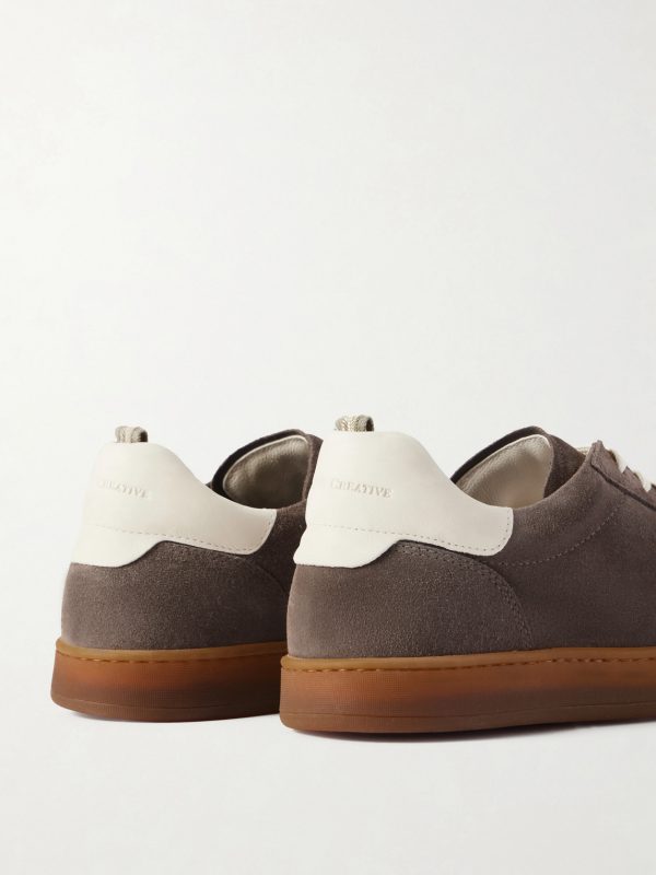 Ginnasio 001 Leather-Trimmed Suede Sneakers - CU