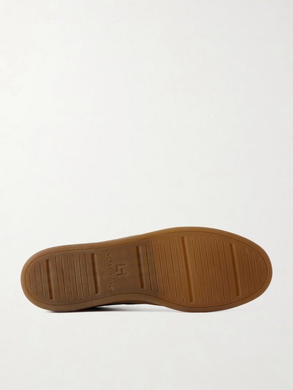 Ginnasio 001 Leather-Trimmed Suede Sneakers - E1
