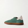 Ginnasio 001 Leather-Trimmed Suede Sneakers - BK Ginnasio 001 Leather-Trimmed Suede Sneakers - BK