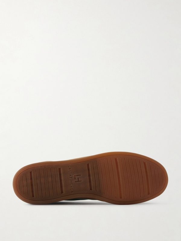 Ginnasio 001 Leather-Trimmed Suede Sneakers - E1 Ginnasio 001 Leather-Trimmed Suede Sneakers - E1
