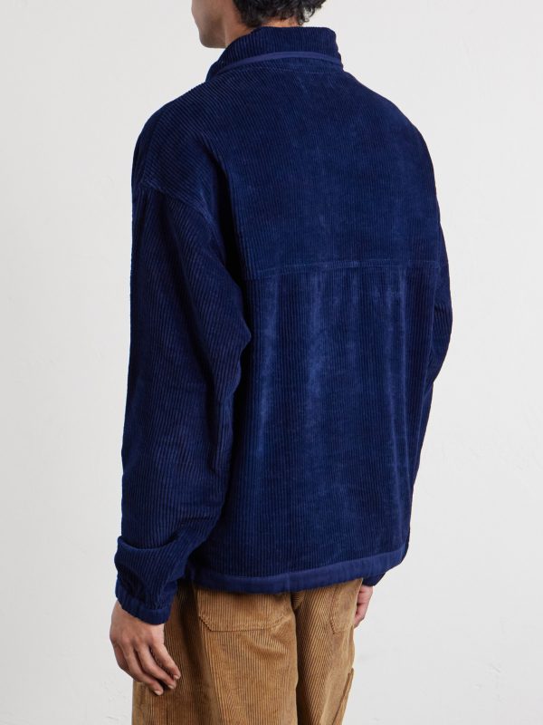 Polite Oversized Embroidered Appliquéd Organic Cotton-Corduroy Sweatshirt - BK