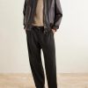 Oversized Leather Bomber Jacket - OU