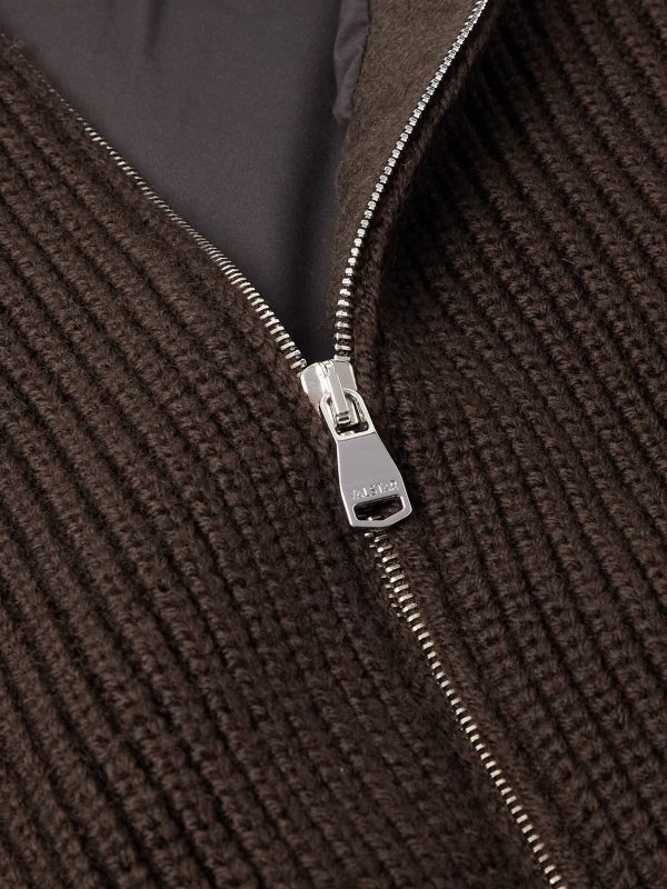 Camionaire Ribbed Wool Zip-Up Sweater - CU