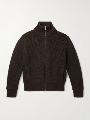 Camionaire Ribbed Wool Zip-Up Sweater Camionaire Ribbed Wool Zip-Up Sweater
