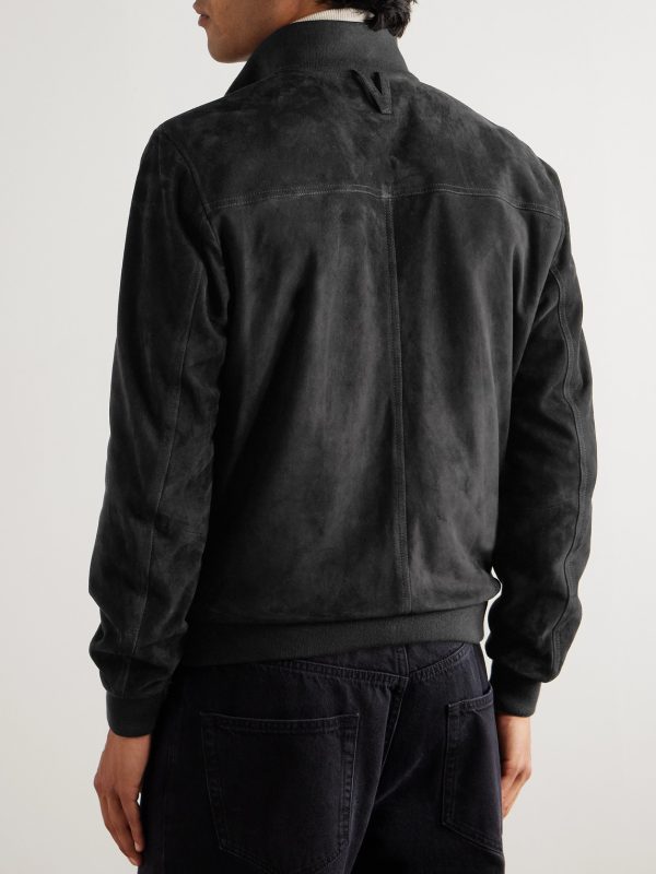 Valstarino Reversible Suede and Shell Jacket - BK