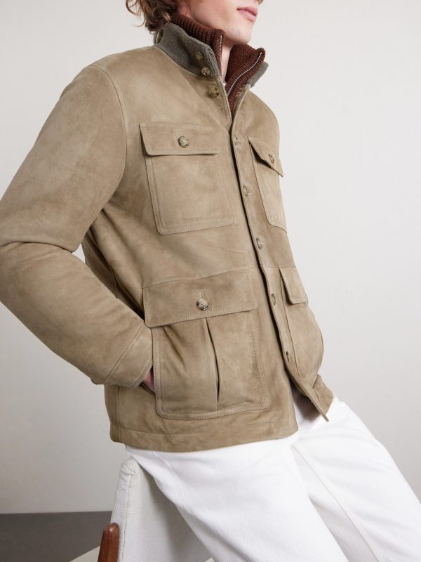 Brera Padded Suede Field Jacket - CU Brera Padded Suede Field Jacket - CU