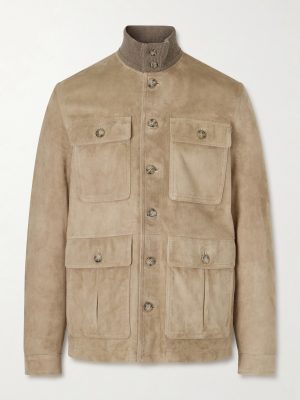 Brera Padded Suede Field Jacket Brera Padded Suede Field Jacket