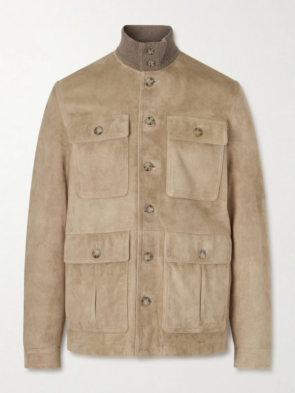 Brera Padded Suede Field Jacket Brera Padded Suede Field Jacket